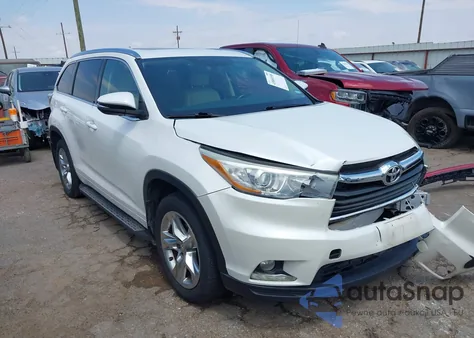 2015 Toyota Highlander Limited V6 z USA, uszkodzony, nr VIN 5TDYKRFHXFS074143